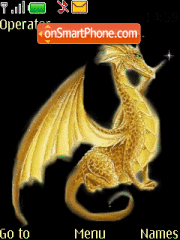 Gold Dragon tema screenshot