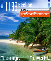 Beachside tema screenshot