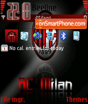 Ac milan 13 theme screenshot