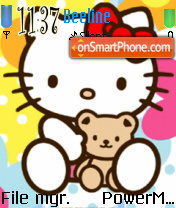 Hello Kitty N Teddy es el tema de pantalla