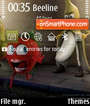 Capture d'écran Banana thème