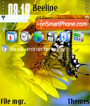 Butterfly Summer theme screenshot