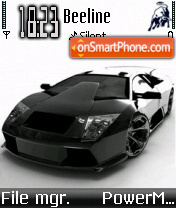 Lamborghini Grey tema screenshot
