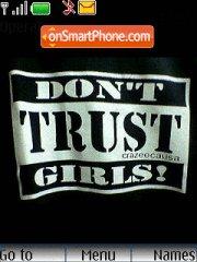 Don't trust Girls theme screenshot