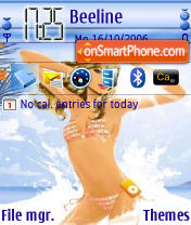 Summer Gurl 04 tema screenshot