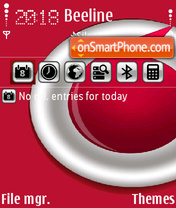 Capture d'écran Vodafone Sunnyl thème