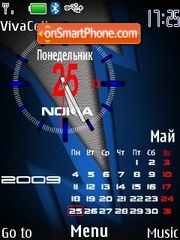 Analog Calendar RU tema screenshot