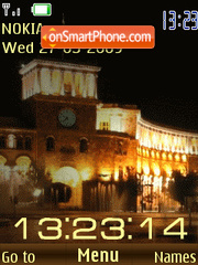 SWF clock night Yerevan anim tema screenshot