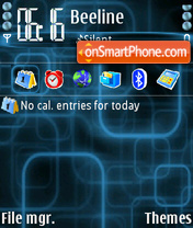 Blue Nokiaf theme screenshot