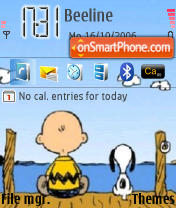 Capture d'écran Snoopy thème