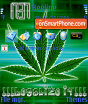 Marijuana theme screenshot