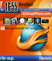 Mozilla Firefox tema screenshot