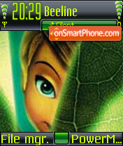 Shy Tinker Bell tema screenshot