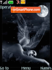 Angel and Moon theme screenshot