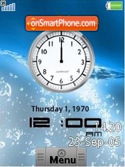 HTC Android Clock SWF v2 tema screenshot