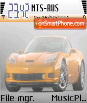 Corvette tema screenshot