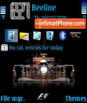 Formula 1 tema screenshot