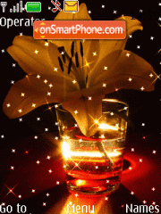 Capture d'écran Flower in Glass thème