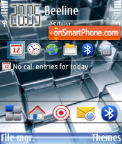 Capture d'écran 3dcube Desk thème