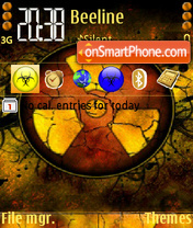 Capture d'écran Radioactive 02 thème