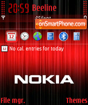 Nokiared tema screenshot