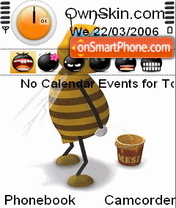 Animated bee theme screenshot