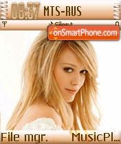 Hillary Duff Theme-Screenshot