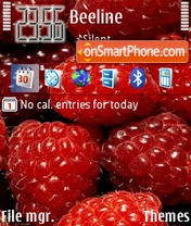 Raspberries es el tema de pantalla