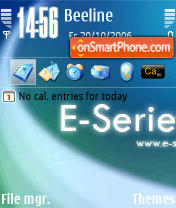 Скриншот темы E-Series D3