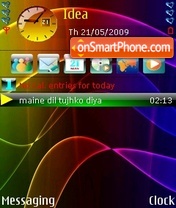 Neon Bands tema screenshot