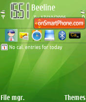 Green tema screenshot