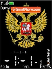 SWF clock and date Blazon to Russia es el tema de pantalla