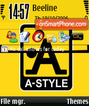 A-Style es el tema de pantalla