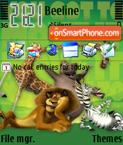 Medagaskar tema screenshot