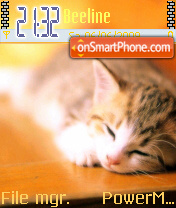 Capture d'écran Sleepy Cat thème