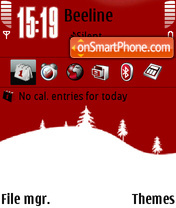 Fell Xmas tema screenshot