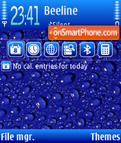 Water Bubble tema screenshot