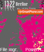 Pink theme screenshot