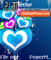 Pure Hearts tema screenshot