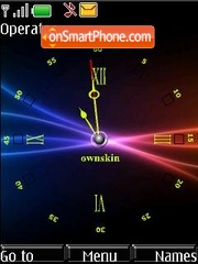 Black Clock (SWF clock) tema screenshot