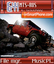 Red Hummer theme screenshot