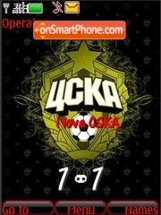 PFC CSKA Moskow (SWF Clock) tema screenshot