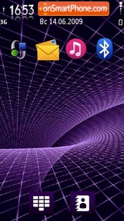 Violet Fractal theme screenshot