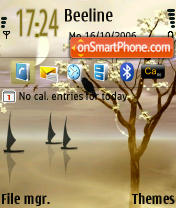 Wind Jamer default tema screenshot