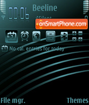 Blue Lines tema screenshot