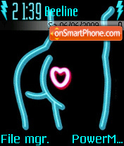 Pink Heart 05 tema screenshot