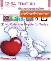 Bunnies Love tema screenshot