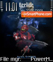 Capture d'écran Halo Theme thème