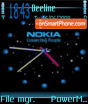 Скриншот темы Nokia Clock Animated
