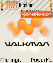 Walkman 10 theme screenshot